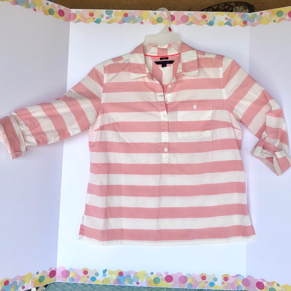Tommy Hilfiger Long Sleeve shirt 👚👠💋 - Picture 2 of 8